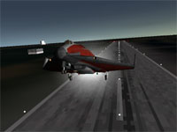 Runway takeoff with the glider